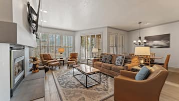 TV, fireplace, DVD player