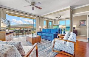 TV, DVD player, stereo