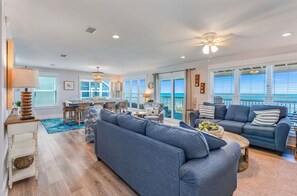 TV - Sugar Dunes: Beachfront North Cape Home- Private Pool, Sleeps 12, Pet Friendly! (Cape San Blas)