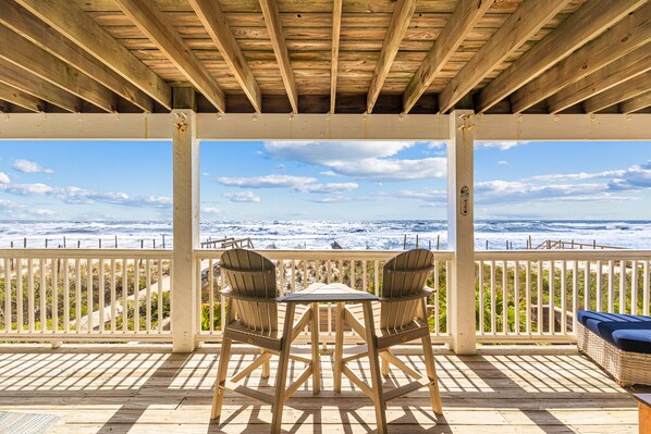 Property grounds - Sugar Dunes: Beachfront North Cape Home- Private Pool, Sleeps 12, Pet Friendly! (Cape San Blas)