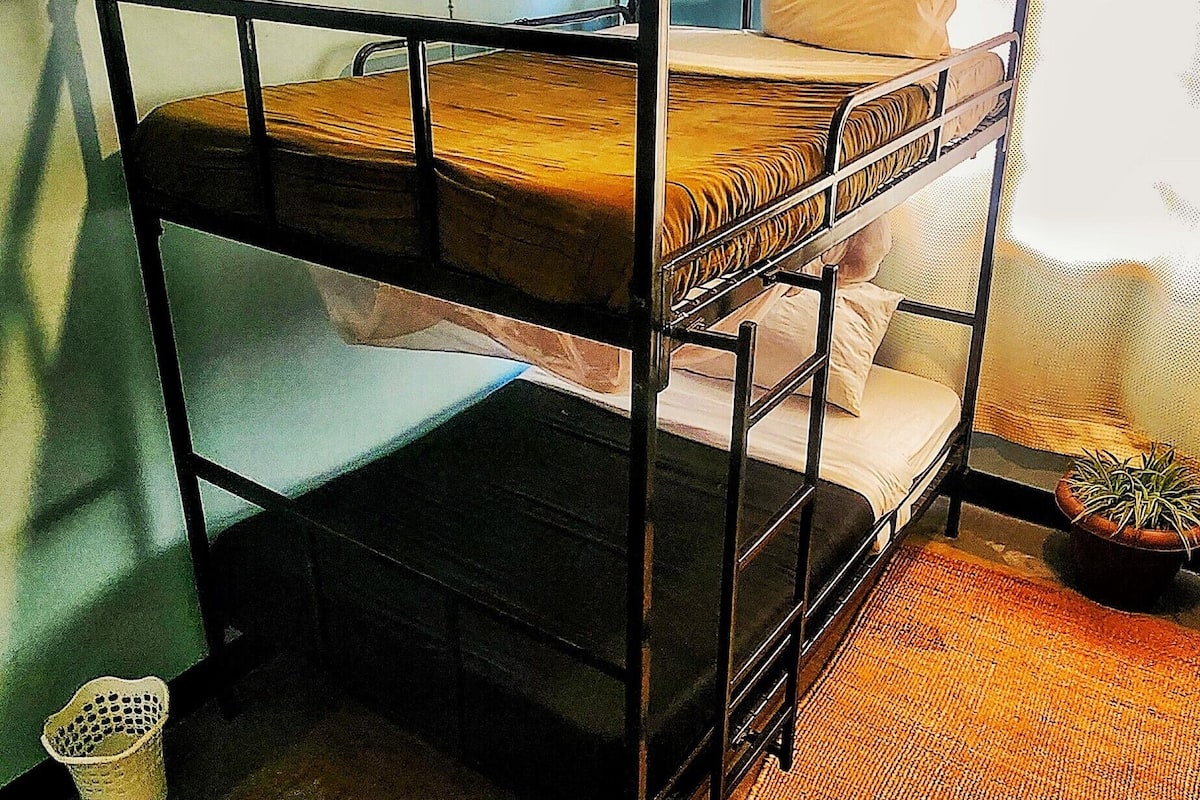 Delad sovsal - Economy (4 Beds Dormitory ) | Värdeförvaringsskåp på rummet, individuell inredning och unika möbler