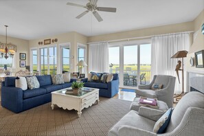 TV, DVD player, stereo