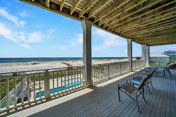 Property grounds - The Porches: Large Beachfront Home- Sleeps 13, Private Pool, Pet Friendly! (Port St. Joe)