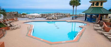 A heated pool