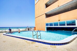 Indoor pool, a heated pool