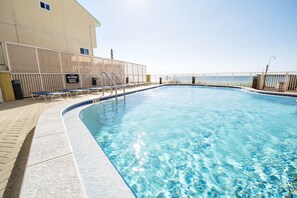 Indoor pool, a heated pool