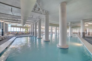 Indoor pool, a heated pool