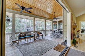 Terrace/patio - 231 Beachside Homes-3 min walk to the beach (352 yards) or South Beach Marina (Hilton Head Island)