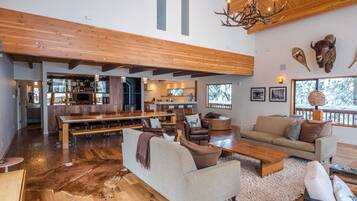 Fernseher, Kamin, DVD-Player