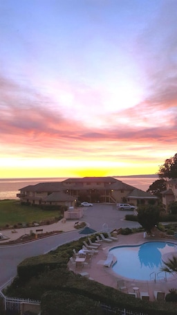 Outdoor pool, a heated pool. "2-bedroom Condo with Excellent Ocean View at Seascape Resort, Aptos"