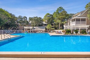 A heated pool