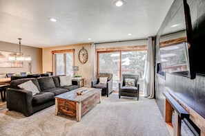 TV, peis og kontorer