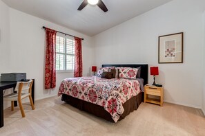 2 dormitorios, tabla de planchar con plancha, Internet y ropa de cama
