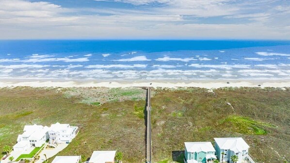 Vlak bij het strand