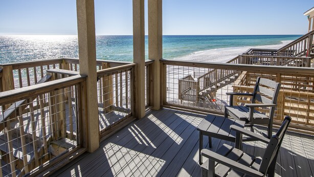 Property grounds - Gulf Front, Gorgeous Panoramic Gulf Views, Large Deck, Dune Allen Beach (Santa Rosa Beach)