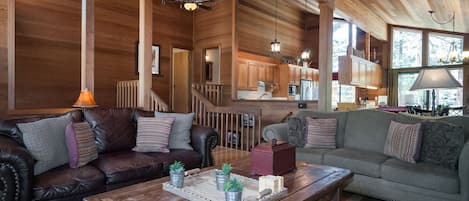 TV, fireplace, DVD player, stereo