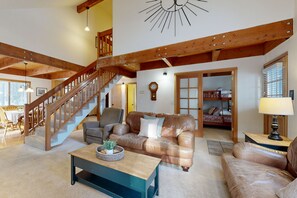 TV, fireplace, DVD player, ping pong