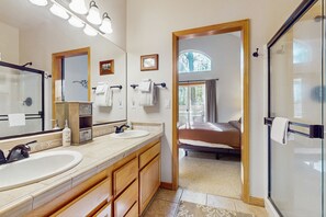 Free toiletries, hair dryer, towels