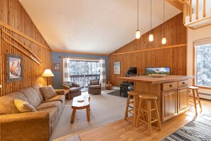 TV, fireplace, DVD player