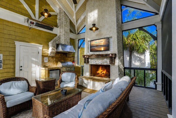 31 Mallard - Screened Porch - 31 Mallard Rd-2nd Row(140 steps) to the Ocean, Private Pool & Spa (Hilton Head Island)