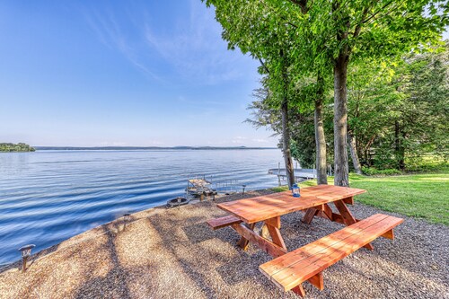 Dog-Friendly Lakefront Home with WiFi, Private Dock & Firepit