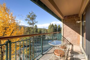 Outdoor dining - **RECENTLY UPDATED!** Ski In, Ski Out. Heated Garage Parking. VIEWS! TE303 (Breckenridge)