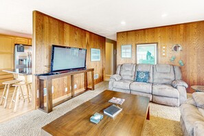 TV, fireplace, DVD player