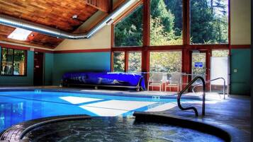 Indoor pool, a heated pool