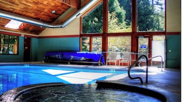 Indoor pool, a heated pool