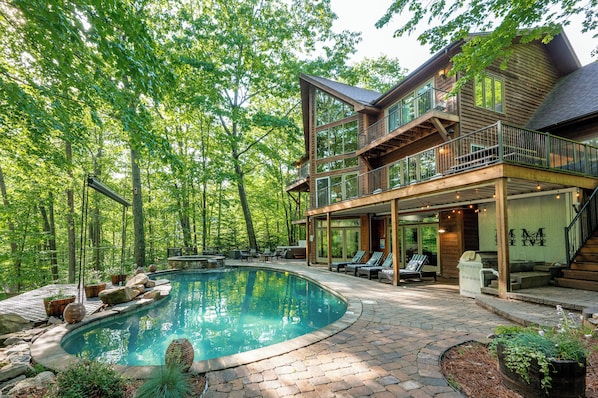 Indoor pool, a heated pool