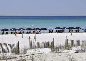 On the beach - WALK OUT TO POOL FROM FURNISHED PATIO!  Beachside Condo, Just Steps to Beach! (Miramar Beach)