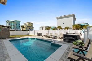 A heated pool