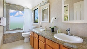Hair dryer, towels