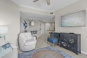 Living area - Beach Front ~ Private Balcony ~ Family Friendly (Miramar Beach)