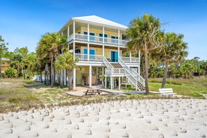 Exterior - Beachalicious: Secluded Beachfront Home- Huge Porches, Pet Friendly, Priv. Pool (Port Saint Joe)
