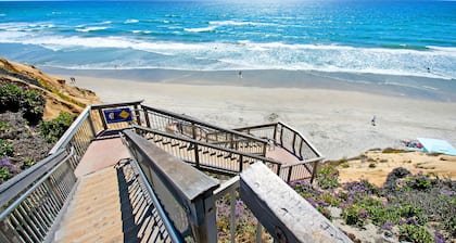 Stairs down to the beach, tennis court, gym, spa, and pool!- Ocean Front Gem