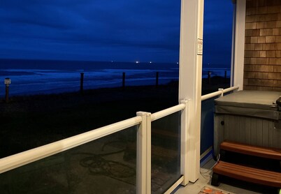 Fabulous views from this oceanfront condo with close access to beach