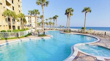 A heated pool