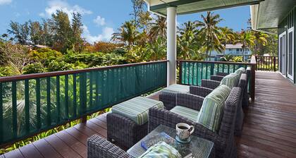 Upeat näkymät vuorille ja vesiputouksille, alle 2 minuutin kävelymatka rannalle