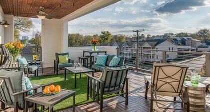 4 dormitorios, 3. 5 baños, cerca del centro-INCREÍBLE techo de cubierta!