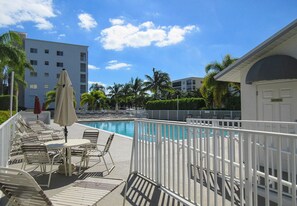 Pool - Casa Marina 2B/2B Vacation Condo On Canal!  Walk to Beach! Greetings From Sunny Florida! (Fort Myers Beach)