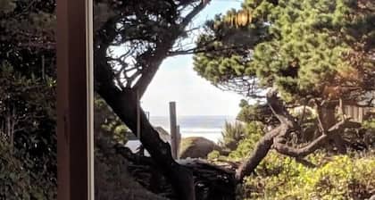 Heceta Haven with a peek of the ocean.