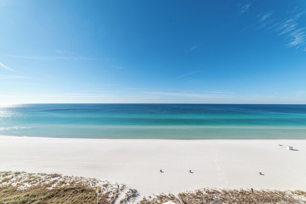 On the beach, beach towels