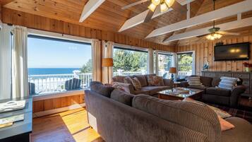 Smart TV, caminetto, lettore DVD