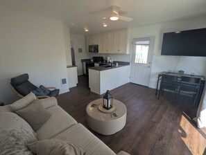 Fireplace, DVD player