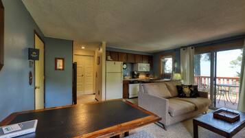 TV, fireplace, DVD player