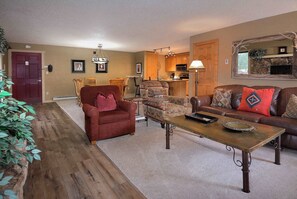 TV, fireplace, DVD player, offices