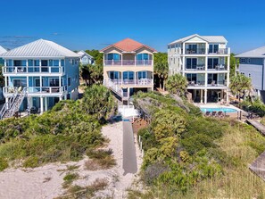 Exterior - Seashells by the Seashore - 5BR 5 BTH BEACHFRONT House w/ Private Pool and boardwalk to the beach! (St George Isl)