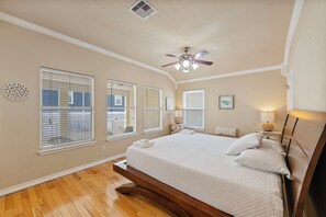 3 bedrooms, memory-foam beds, iron/ironing board, free WiFi