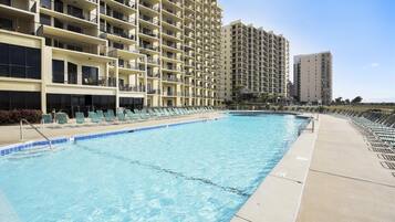 Indoor pool, a heated pool